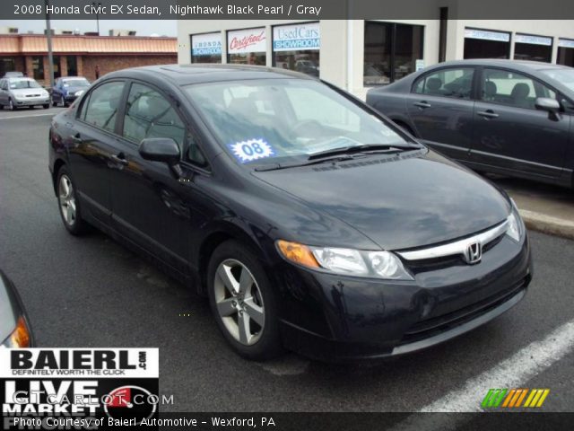 2008 Honda Civic EX Sedan in Nighthawk Black Pearl