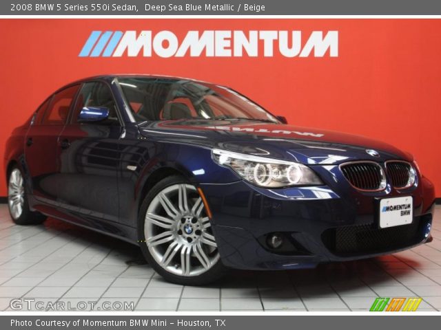 2008 BMW 5 Series 550i Sedan in Deep Sea Blue Metallic