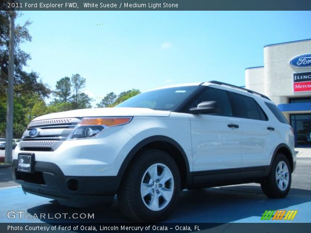 2011 Ford Explorer FWD in White Suede