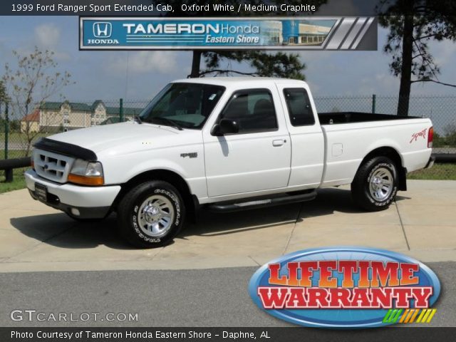 1999 Ford Ranger Sport Extended Cab in Oxford White