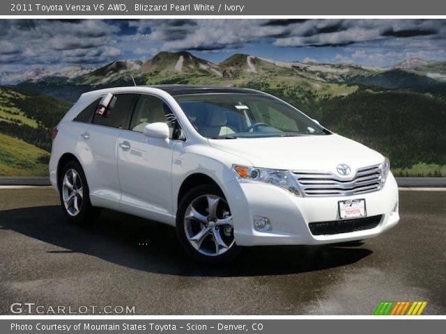 2011 Toyota Venza V6 AWD in Blizzard Pearl White