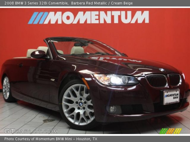 2008 BMW 3 Series 328i Convertible in Barbera Red Metallic