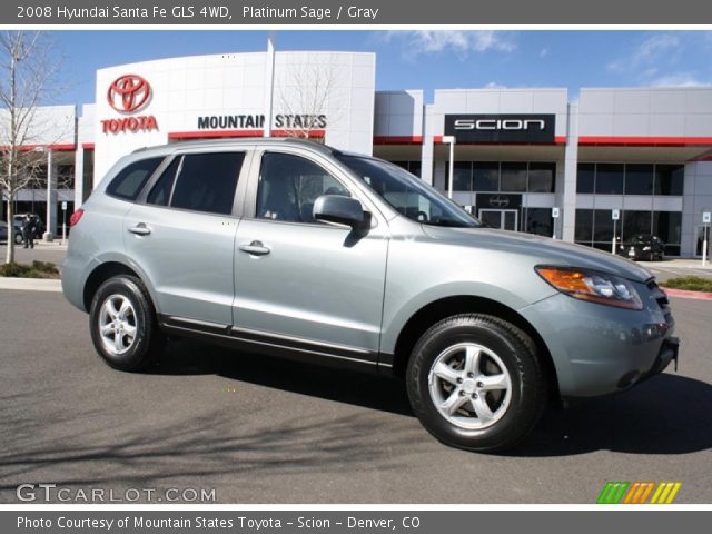 2008 Hyundai Santa Fe GLS 4WD in Platinum Sage