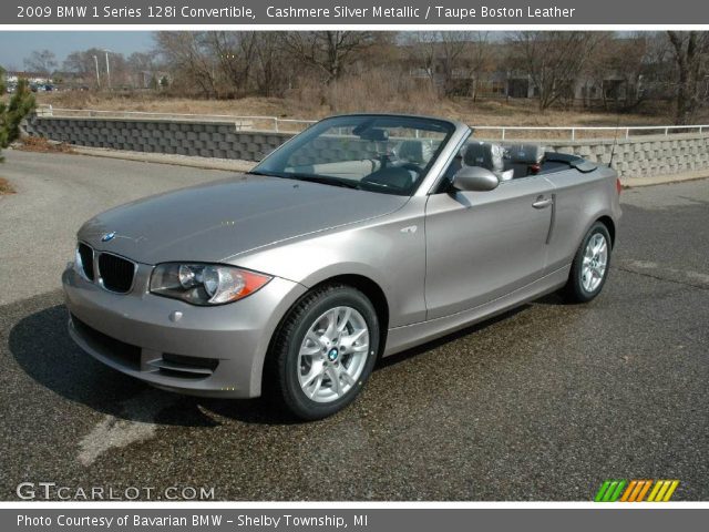 2009 BMW 1 Series 128i Convertible in Cashmere Silver Metallic