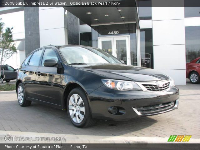 2008 Subaru Impreza 2.5i Wagon in Obsidian Black Pearl