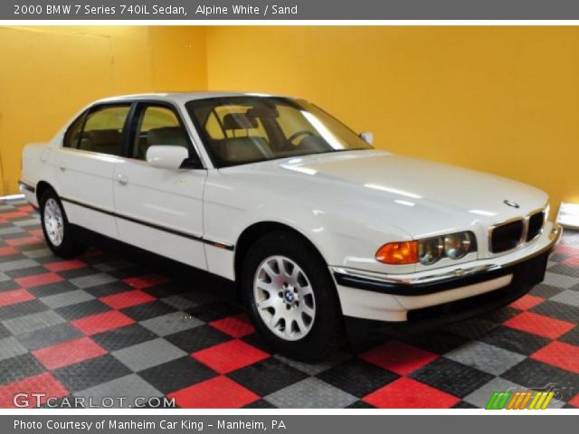 2000 BMW 7 Series 740iL Sedan in Alpine White