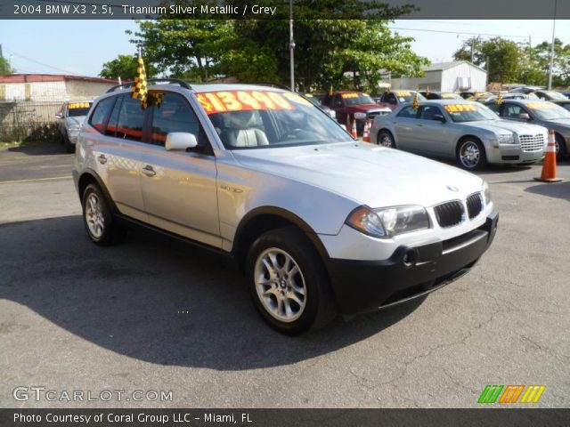 2004 BMW X3 2.5i in Titanium Silver Metallic