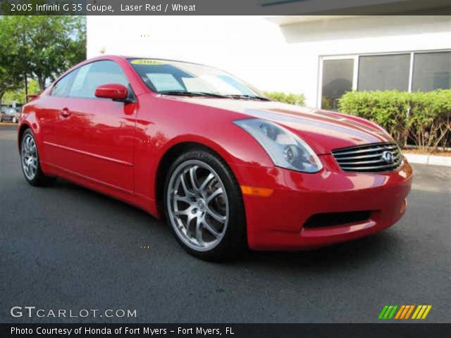 2005 Infiniti G 35 Coupe in Laser Red