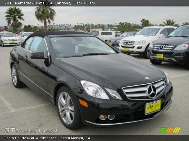 2011 Mercedes-Benz E 350 Cabriolet in Black