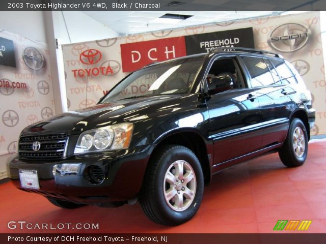 2003 Toyota Highlander V6 4WD in Black