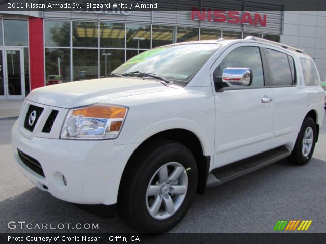 2011 Nissan Armada SV in Blizzard White