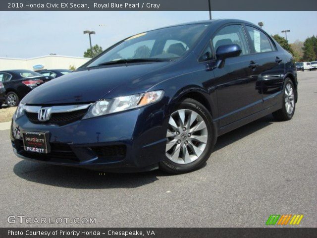 2010 Honda Civic EX Sedan in Royal Blue Pearl