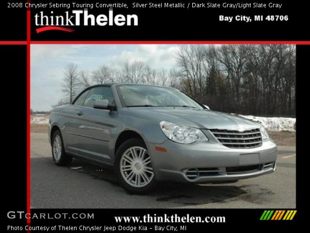 2008 Chrysler Sebring Touring Convertible in Silver Steel Metallic