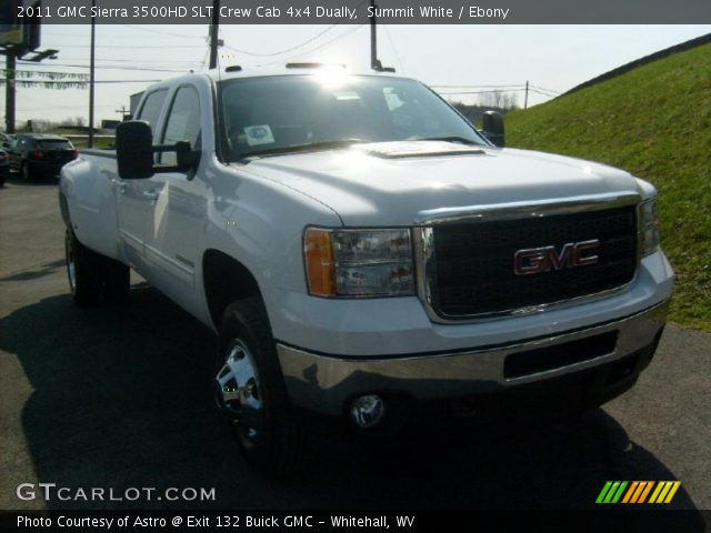 2011 GMC Sierra 3500HD SLT Crew Cab 4x4 Dually in Summit White