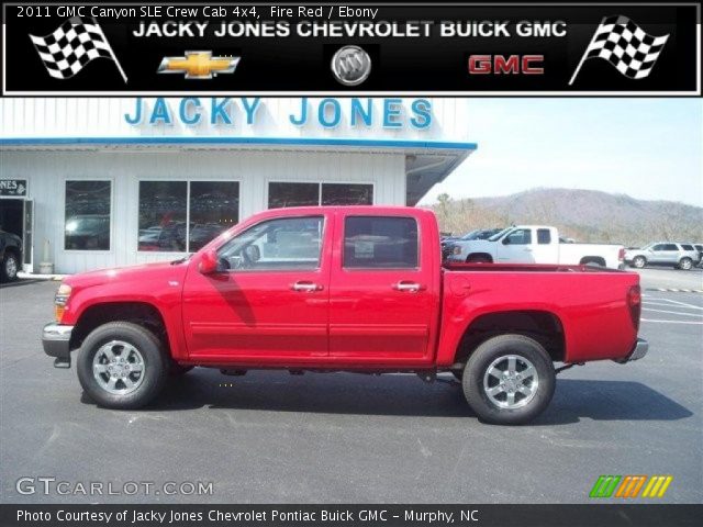 2011 GMC Canyon SLE Crew Cab 4x4 in Fire Red