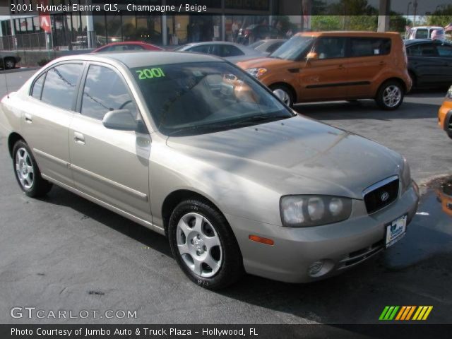 2001 Hyundai Elantra GLS in Champagne