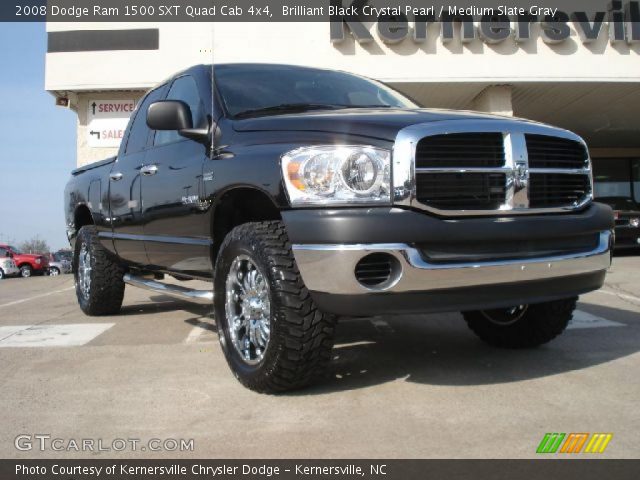 2008 Dodge Ram 1500 SXT Quad Cab 4x4 in Brilliant Black Crystal Pearl