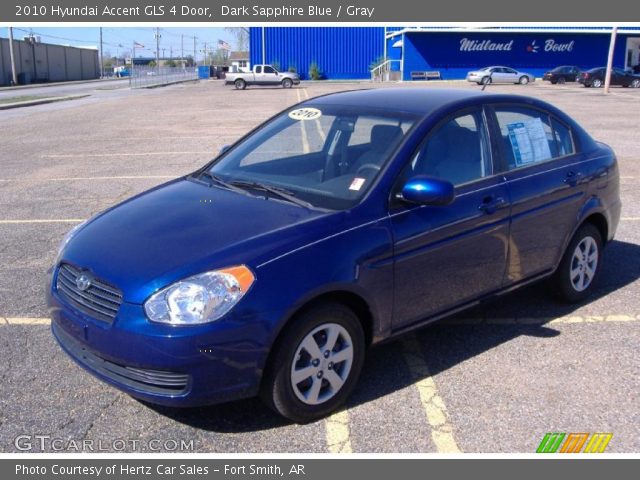 2010 Hyundai Accent GLS 4 Door in Dark Sapphire Blue