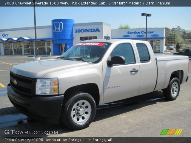 2008 Chevrolet Silverado 1500 Work Truck Extended Cab in Silver Birch Metallic