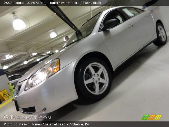2008 Pontiac G6 V6 Sedan in Liquid Silver Metallic