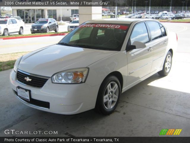 2006 Chevrolet Malibu LT V6 Sedan in White