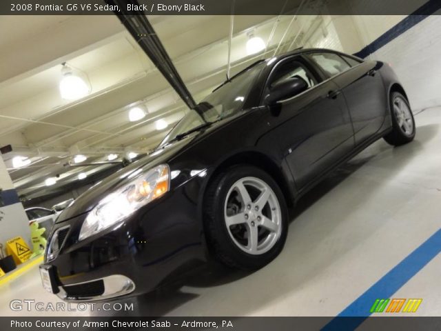 2008 Pontiac G6 V6 Sedan in Black