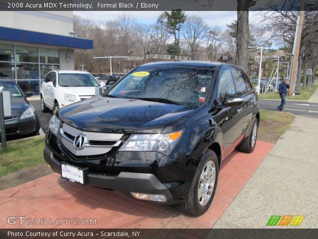 2008 Acura MDX Technology in Formal Black