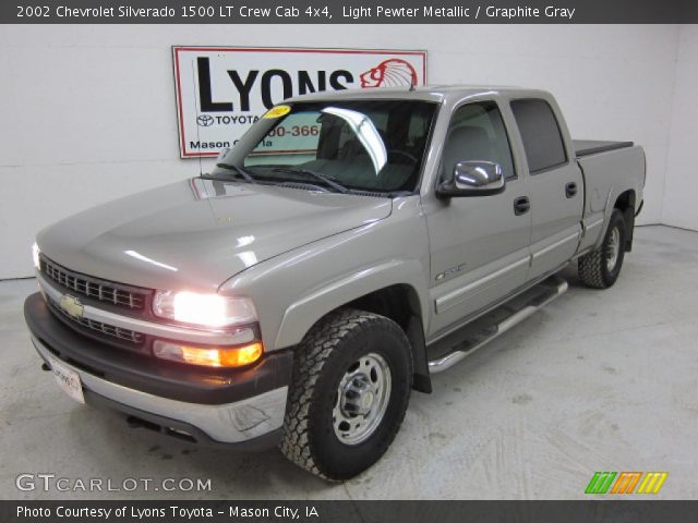 2002 Chevrolet Silverado 1500 LT Crew Cab 4x4 in Light Pewter Metallic