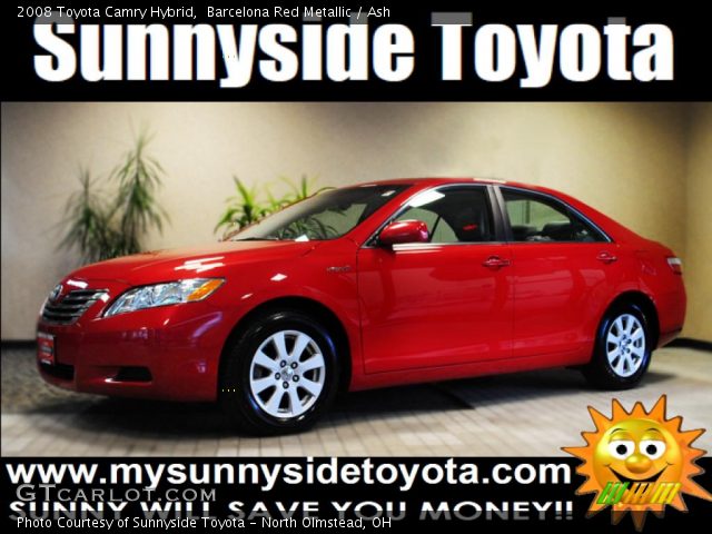 2008 Toyota Camry Hybrid in Barcelona Red Metallic