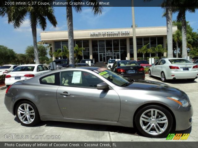 2008 Infiniti G 37 Coupe in Platinum Graphite Gray