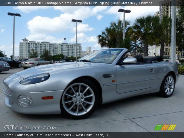 2002 Aston Martin DB7 Vantage Volante in Argento Nurburgring (Silver Metallic)