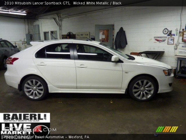 2010 Mitsubishi Lancer Sportback GTS in Wicked White Metallic
