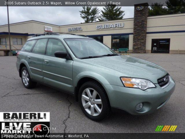 2006 Subaru Outback 2.5i Wagon in Willow Green Opalescent