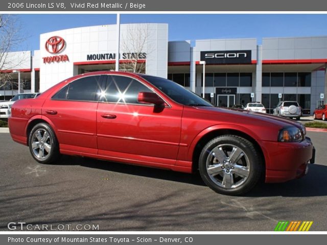 2006 Lincoln LS V8 in Vivid Red Metallic
