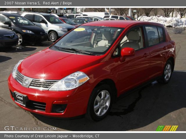 2007 Nissan Versa S in Red Alert
