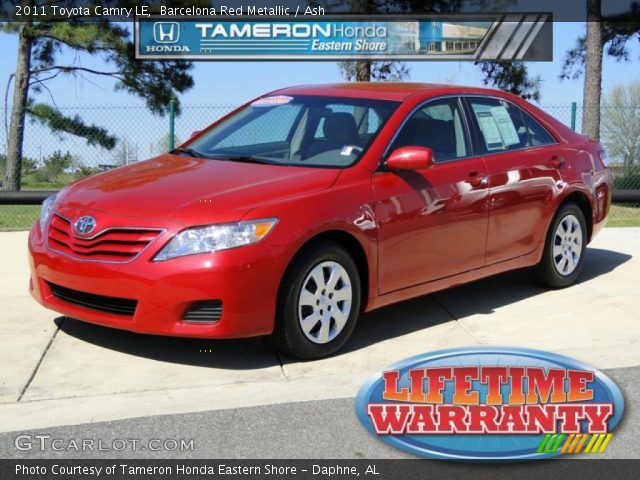 2011 Toyota Camry LE in Barcelona Red Metallic