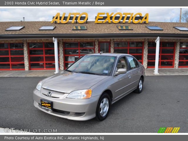 2003 Honda Civic Hybrid Sedan in Titanium Metallic