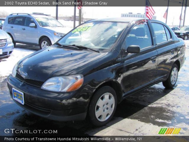 2002 Toyota ECHO Sedan in Black Sand Pearl