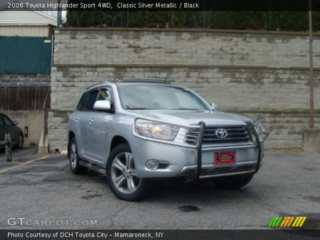 2008 Toyota Highlander Sport 4WD in Classic Silver Metallic