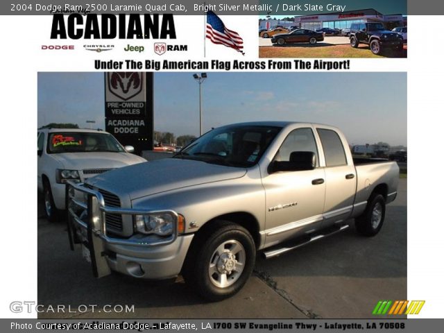 2004 Dodge Ram 2500 Laramie Quad Cab in Bright Silver Metallic