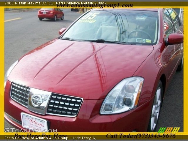 2005 Nissan Maxima 3.5 SE in Red Opulence Metallic