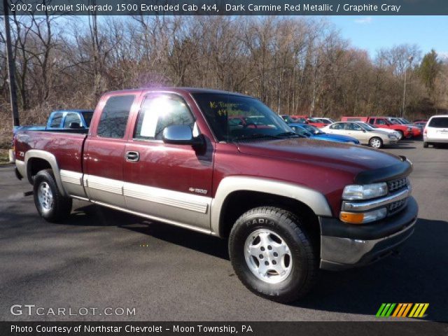 2002 Chevrolet Silverado 1500 Extended Cab 4x4 in Dark Carmine Red Metallic