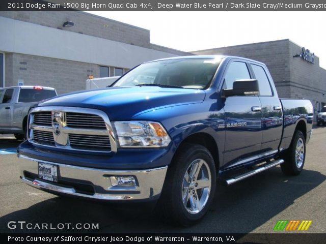 2011 Dodge Ram 1500 Big Horn Quad Cab 4x4 in Deep Water Blue Pearl