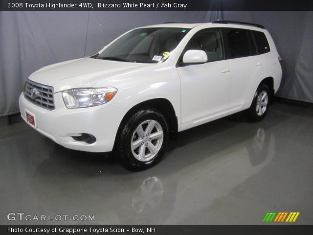 2008 Toyota Highlander 4WD in Blizzard White Pearl