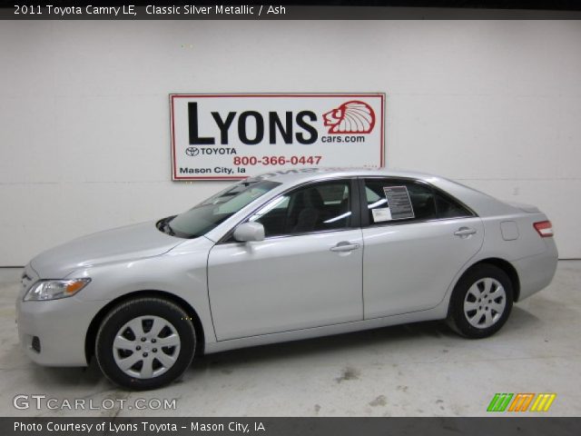 2011 Toyota Camry LE in Classic Silver Metallic