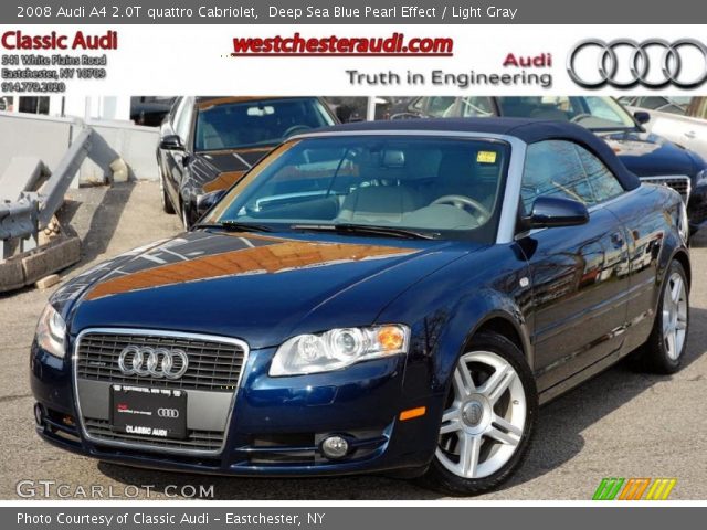 2008 Audi A4 2.0T quattro Cabriolet in Deep Sea Blue Pearl Effect