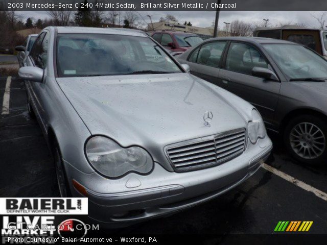 2003 Mercedes-Benz C 240 4Matic Sedan in Brilliant Silver Metallic