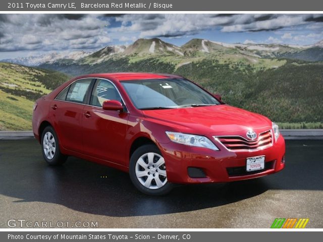 2011 Toyota Camry LE in Barcelona Red Metallic