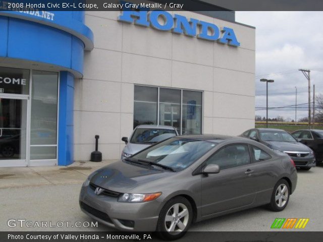 2008 Honda Civic EX-L Coupe in Galaxy Gray Metallic