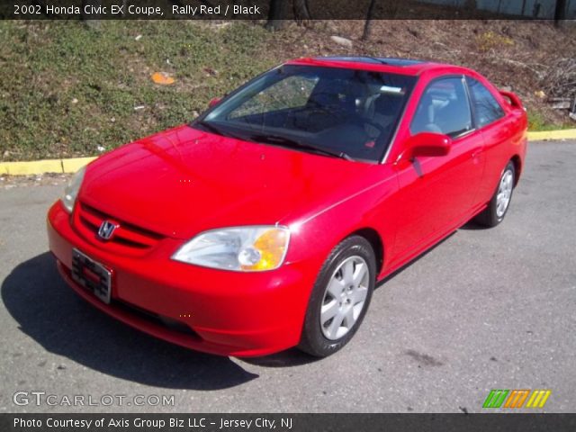 2002 Honda Civic EX Coupe in Rally Red